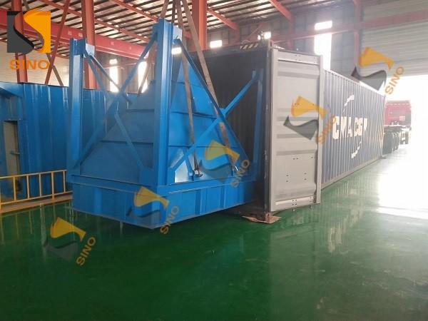 Container loading of dust collector