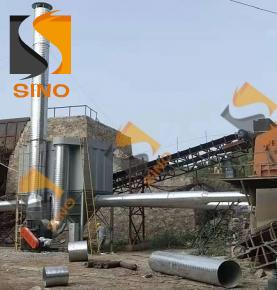 Installation site of bag dust collector in mine